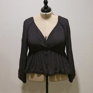 NWT AE Dark Gray Blouse
